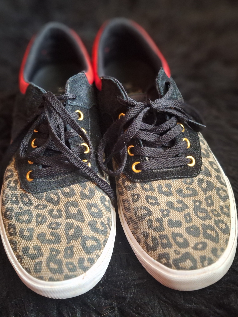 FUN! Supra Spectre Men's Chimera Cheetah Print Canvas Sneakers Sz 11